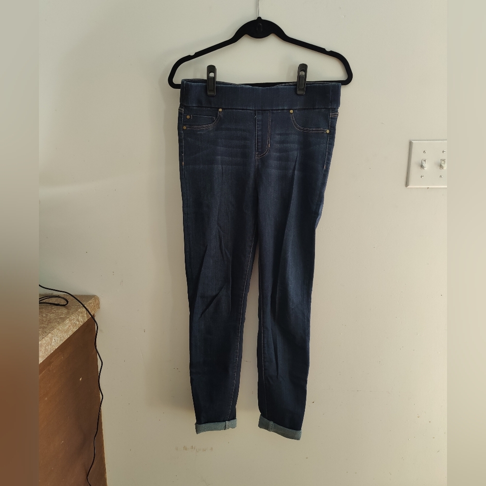 Liverpool "The Skinny" Pull on Dark Rinse Skinny Jeans